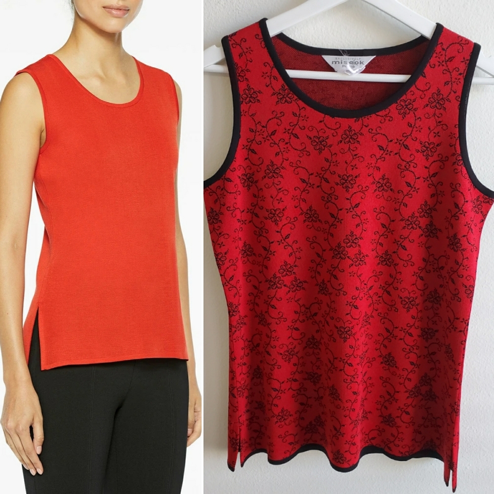 Exclusively Misook Knit Tank Top